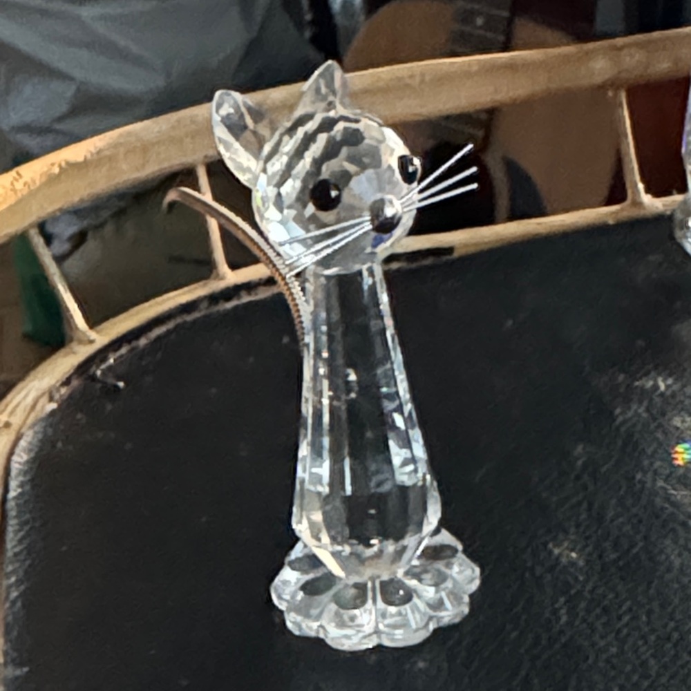 Swarovski Crystal Cat Figure
